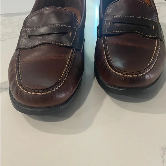 Jos. A. Bank Dark Brown Leather Loafers - Picture 8 of 9